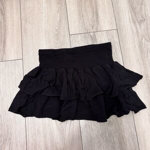 Black Ruffled Skirt